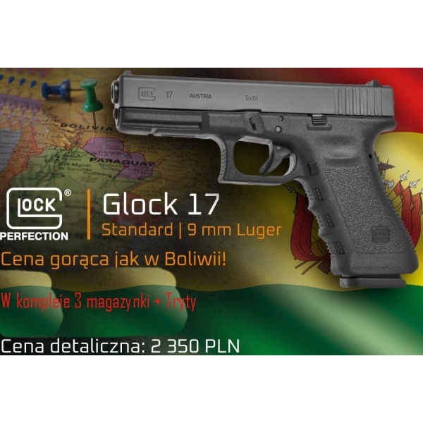 Pistolet Glock 17 kal. 9x19mm Gen.3 Boliwia